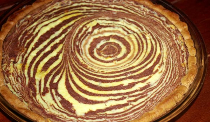Jak upéct zdravější dvoubarevný „zebří" koláč | recept
