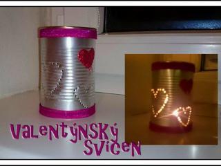 Jak vyrobit valentýnský svícen z plechovky